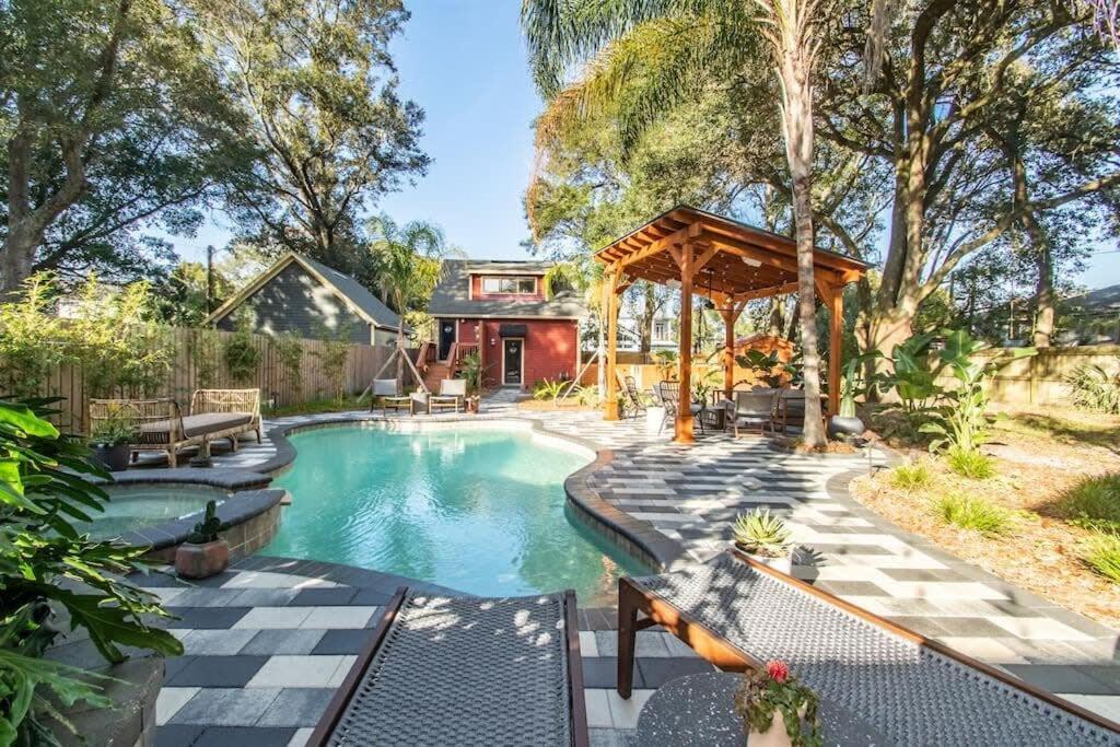 Unique Studio W Pool Spa & Gardens Near Downtown Jacksonville Esterno foto