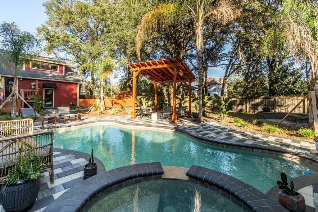 Unique Studio W Pool Spa & Gardens Near Downtown Jacksonville Esterno foto