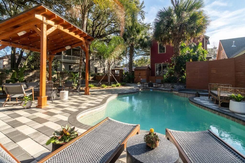 Unique Studio W Pool Spa & Gardens Near Downtown Jacksonville Esterno foto